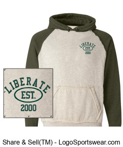 LIBERATE HOODED SWEATER (GREEN) Design Zoom